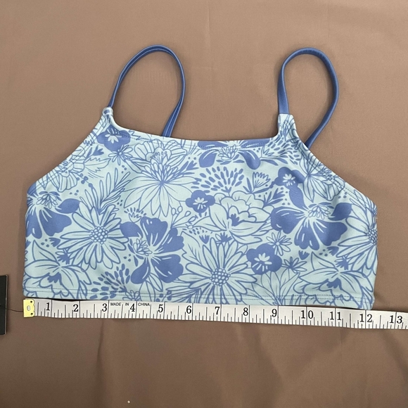 Art Class Floral Bikini Top Girl Size L 10/12 - Picture 3 of 5